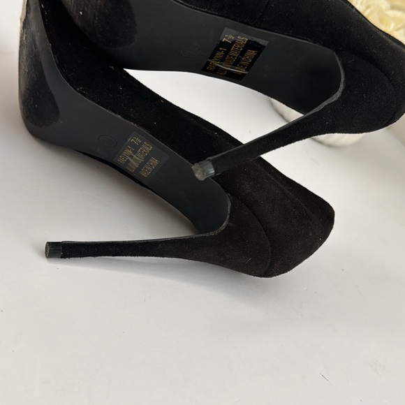 Black Elegant Collection Stiletto Heels size 7.5 - Picture 8 of 9